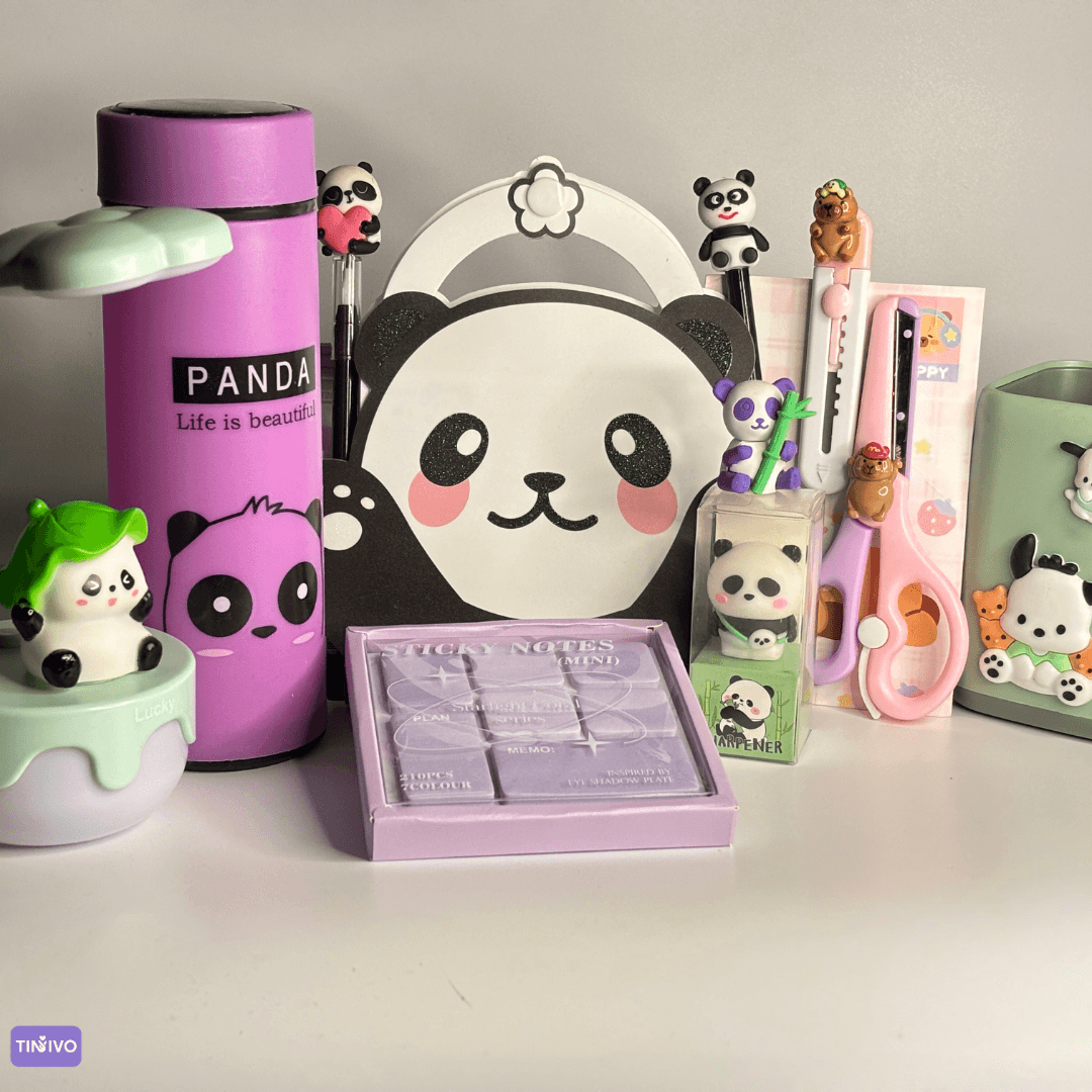 Tinivo Panda Dream Study Desk Set